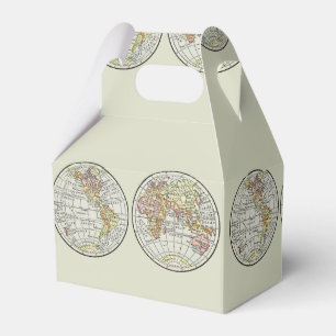 Caixinha De Lembrancinhas Viagem Globe Map Earth 1916 World Atlas