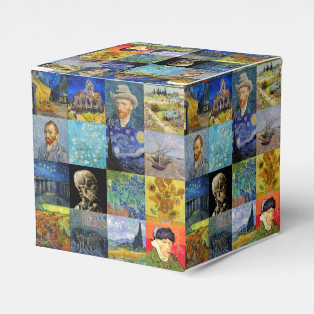 Caixinha De Lembrancinhas Vincent van Gogh - Masterworks Mosaic Patchwork T (Frente)