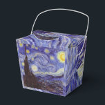 Caixinha De Lembrancinhas Vincent Van Gogh Starry Night Vintage Fine Art<br><div class="desc">Vincent van Gogh Starry Night Fine Art Painting Starry Night Starry Night é uma pintura do artista poste-impressionista holandês Vincent van Gogh. O céu azul à noite está cheio de nuvens, estrelas e uma lua crescente brilhante. A Noite Estrelada é a única noturna na série de visões da janela do...</div>