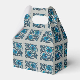 Caixinha De Lembrancinhas vintage, artesanatos de flores antigas e azuis