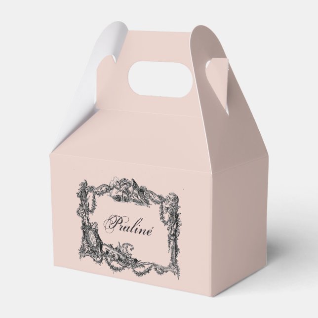 Caixinha De Lembrancinhas Vintage - Baroque Shabby - chic - bombons (Frente)