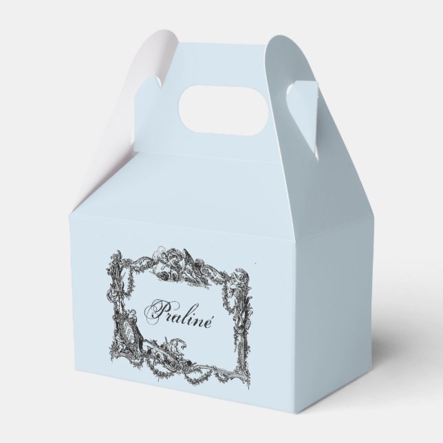 Caixinha De Lembrancinhas Vintage - Barroco - Chique - Pralinen (Frente)