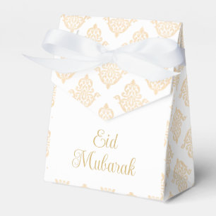 Caixinha De Lembrancinhas Vintage Barroco Dourado Script Eid Mubarak Gift Te