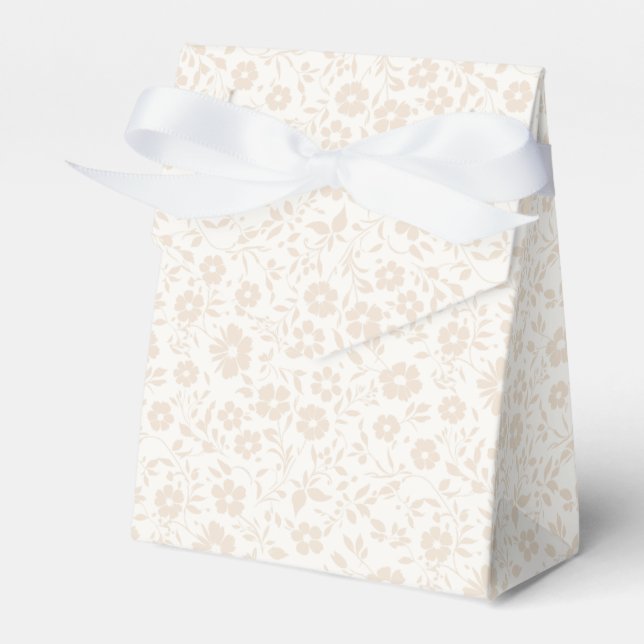 Caixinha De Lembrancinhas Vintage Bloom Soft Linen - Neutro (Frente)