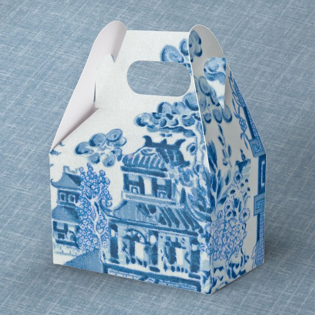 Caixinha De Lembrancinhas Vintage Blue Willow Favor Box (Criador carregado)