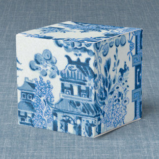 Caixinha De Lembrancinhas Vintage Blue Willow Favor Box