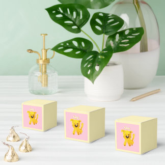 Caixinha De Lembrancinhas Vintage Cartoon Kids – Cheerful Yellow Puppy