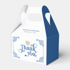 Caixinha De Lembrancinhas Vintage Chinoiserie Quadro Antiquado Obrigado