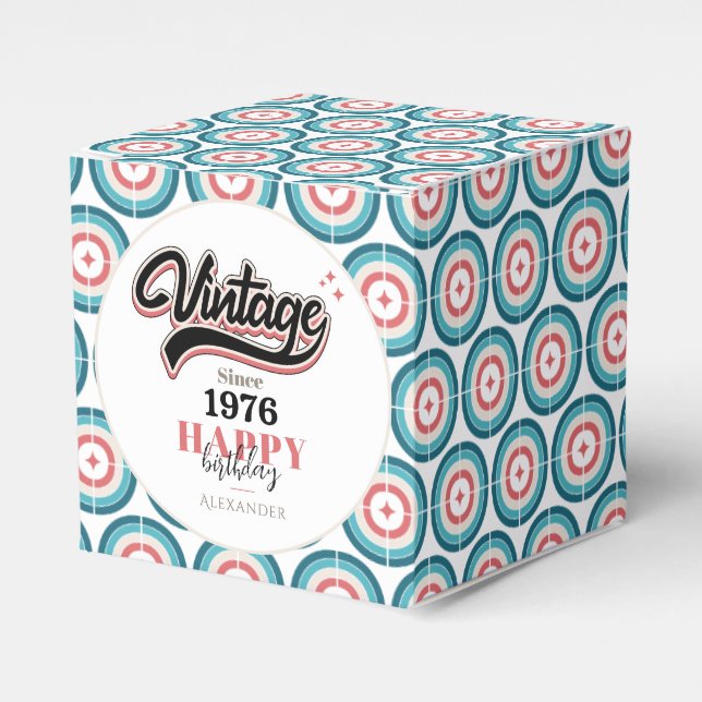 Caixinha De Lembrancinhas Vintage desde - 1976 (Frente)