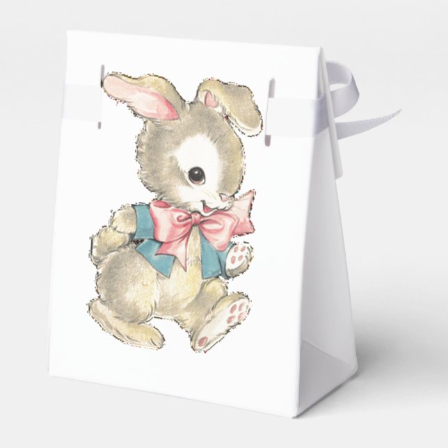 Caixinha De Lembrancinhas Vintage Easter Bunny (Verso)