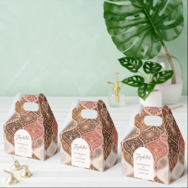 Caixinha De Lembrancinhas Vintage Elegant Nikkah Casamento Islâmico Obrigado