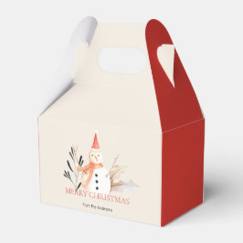 Caixinha De Lembrancinhas Vintage Holiday Snowman Natal