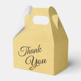 Caixinha De Lembrancinhas Vintage Obrigado Amarelo Dourado E Preto