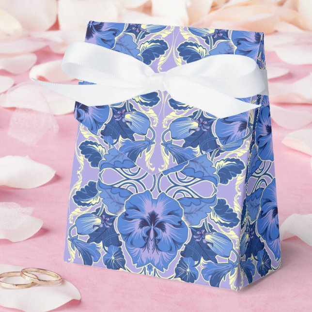 Caixinha De Lembrancinhas Vintage Pansies Gift Wrap (Casamento)