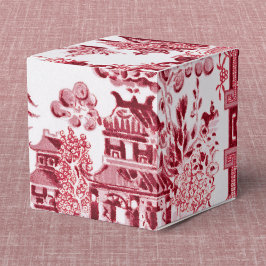 Caixinha De Lembrancinhas Vintage Red Willow Favor Box