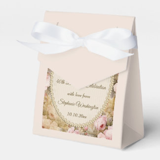 Caixinha De Lembrancinhas Vintage Rosa Butterfly, Music Notes Obrigado