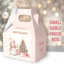 Vintage Snowman - Chá de fraldas de Natal Pequeno