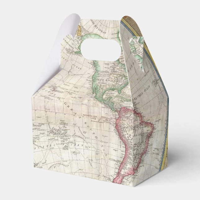 Caixinha De Lembrancinhas Vintage WORLD MAP (Verso)