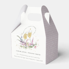 Caixinha De Lembrancinhas Viva Dourada Vinho Casamento Floral