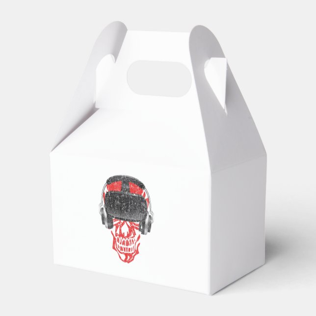 Caixinha De Lembrancinhas Vr Gamer Headset Video Game Skull - Realidade Virt (Frente)