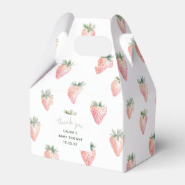 Caixinha De Lembrancinhas Watercolor Berry Sweet Baby Shower Thank You