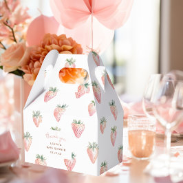 Caixinha De Lembrancinhas Watercolor Berry Sweet Chá de fraldas Obrigado