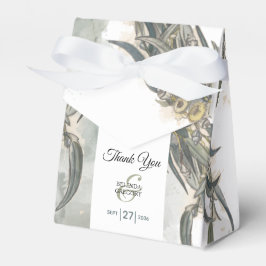 Caixinha De Lembrancinhas Watercolor Eucalyptus Deixa Casamento Verde