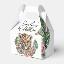 Watercolor Safari Wild One Baby Tiger Cub Aniversá