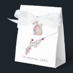 Caixinha De Lembrancinhas Watercolor Winter Fox Christmas<br><div class="desc">Caixa de presentes de natal da Woodland Winter Fox com tipografia de escrita manual personalizável para suas especificidades.</div>