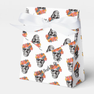 Caixinha De Lembrancinhas WeddingFavour Box Skull Art Até Morte Nós Partimos