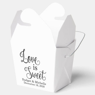 Caixinha De Lembrancinhas Weding Favor Box - Love Is Sweet
