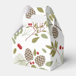 Caixinha De Lembrancinhas Weihnachten, elegant, Winter. Geschenkschachtel