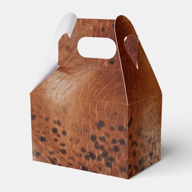 Caixinha De Lembrancinhas Western Cowgirl Brown Black (Frente)