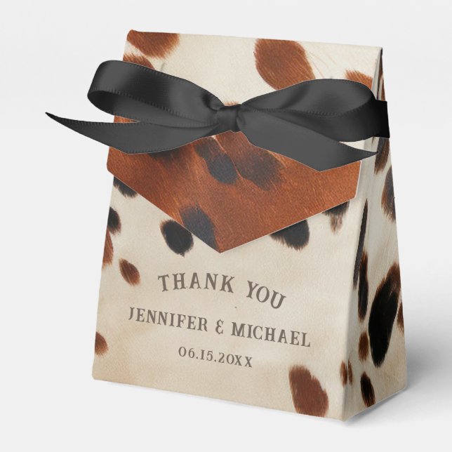 Caixinha De Lembrancinhas Western Wedding (Frente)