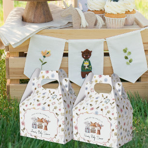 Caixinha De Lembrancinhas Whimsical Wildlings Chá de fraldas Vintage