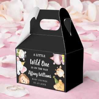 Caixinha De Lembrancinhas Wild One Jungle Safari Baby Shower Party