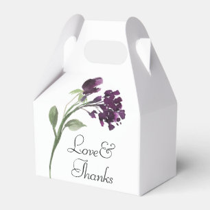 Caixinha De Lembrancinhas Wildbloom   Flores Boêmicas Roxas Profundas Obriga
