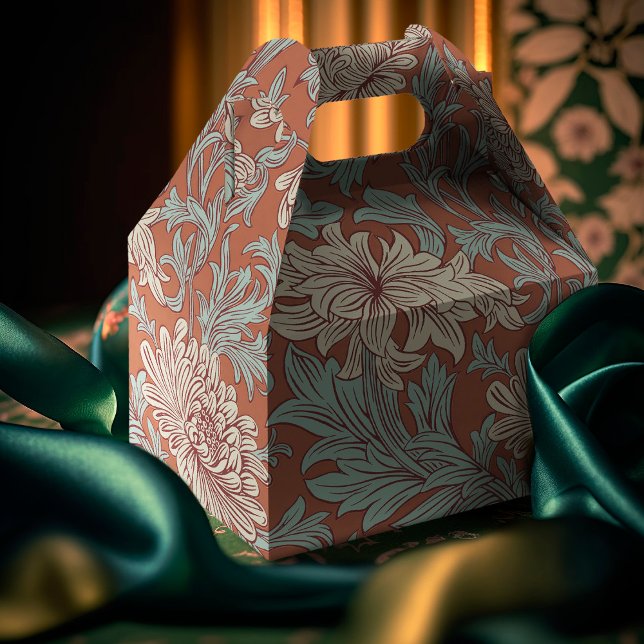 Caixinha De Lembrancinhas William Morris Chrysanthemum Pattern Favor Box (Criador carregado)