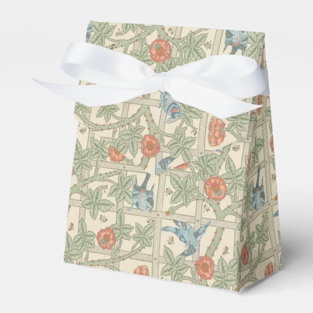 Caixinha De Lembrancinhas William Morris: Delicate Trellis Favor Box (Frente)