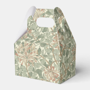Caixinha De Lembrancinhas William Morris Honeysuckle Green Floral