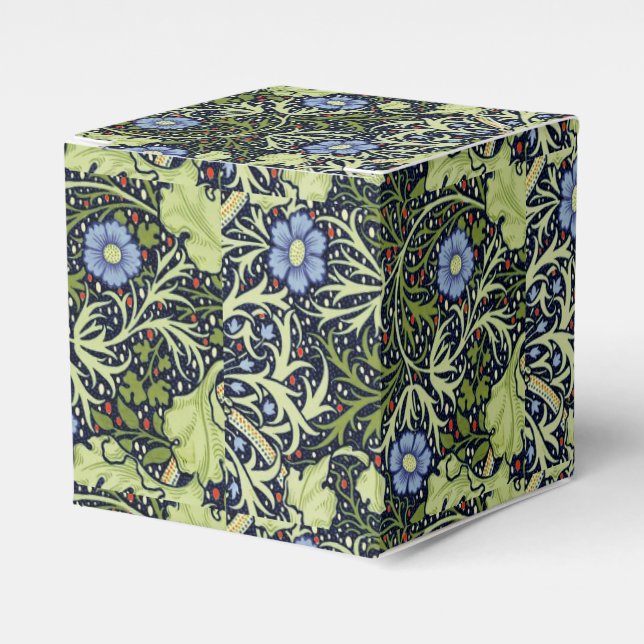 Caixinha De Lembrancinhas William Morris Seaweed Flor Antiquado (Frente)