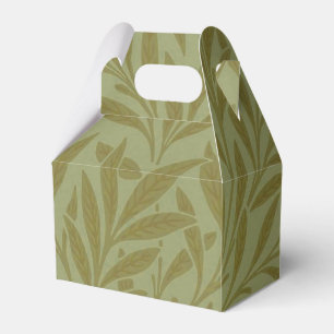 Caixinha De Lembrancinhas William Morris Willow Antique Verde Folha Verde Ar