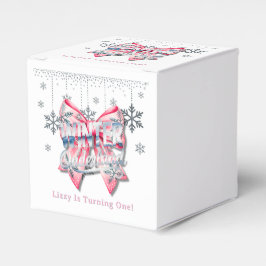 Caixinha De Lembrancinhas Winter Onderland Girl 1rua. Festa de aniversário