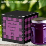 Caixinha De Lembrancinhas Xadrez de Búfalo - Roxo e Preto - Clássico<br><div class="desc">Caixa de favores xadrez de búfalo roxo/preto clássico. O texto em ambos os lados da caixa é personalizável. Se você usar o botão/ferramenta 'editar design', também pode adicionar suas próprias imagens/fotos. Outras opções de cores disponíveis. Veja a Coleção de todos os tamanhos de caixas e cores xadrez de búfalo aqui:...</div>