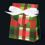 Caixinha De Lembrancinhas Xadrez de Buffalo em Quadrados Checos de Natal<br><div class="desc">caixas de presentes personalizadas</div>