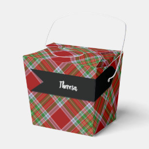 Caixinha De Lembrancinhas Xadrez de Clã do Tartan Escocês MacBain