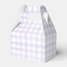 Caixinha De Lembrancinhas Xadrez de Verificação Lilac Gingham Púrpura Púrpur