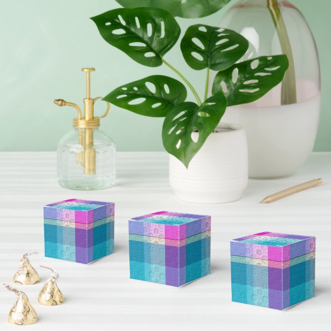 Caixinha De Lembrancinhas Xadrez Decorativo (Múltiplo)