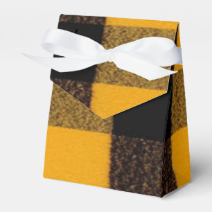 Caixinha De Lembrancinhas Xadrez Flannel Buffalo Textura amarela de lumberja