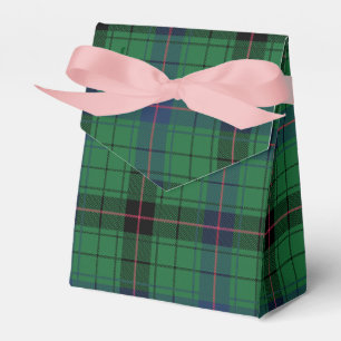 Caixinha De Lembrancinhas Xadrez Verde Elegante Davidson Tartan